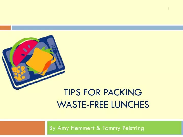 tips for packing waste free lunches