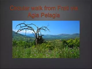 Circular walk from Frati via Agia Pelagia