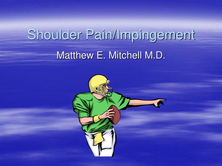 shoulder pain impingement