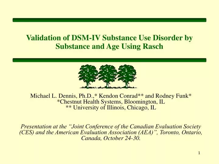 validation of dsm iv substance use disorder by substance and age using rasch