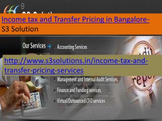 Income tax and transfer pricing services in Bangalore