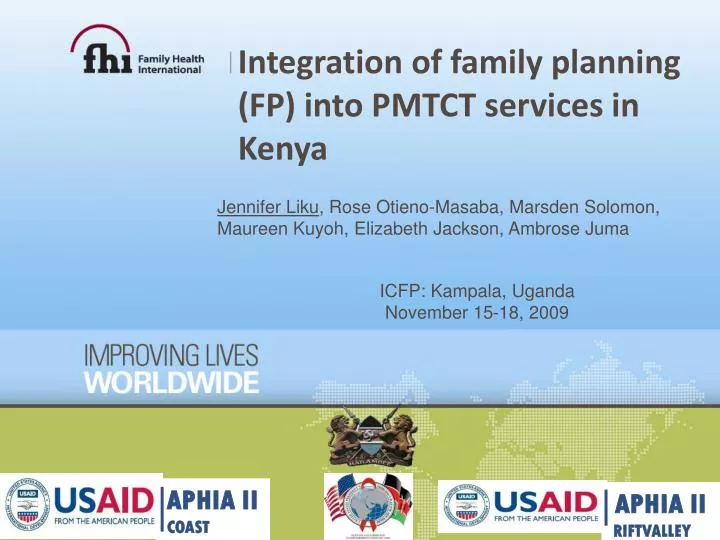 integration of family planning fp into pmtct services in kenya