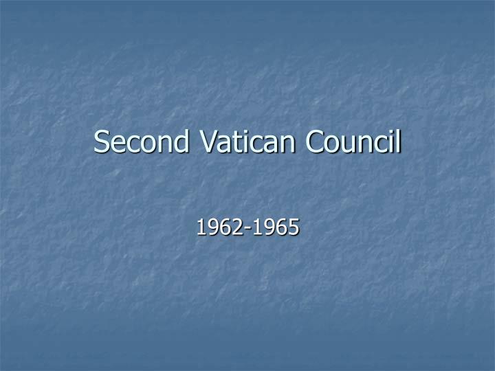 second vatican council