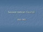 Second Vatican Council - slide 1