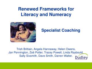 Renewed Frameworks for Literacy and Numeracy