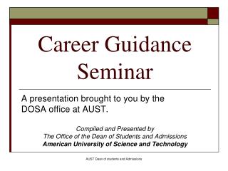 Career Guidance Seminar