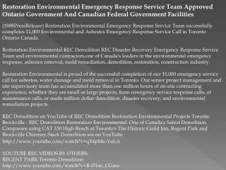 Restoration Environmental Emergency Response Service Team Ap