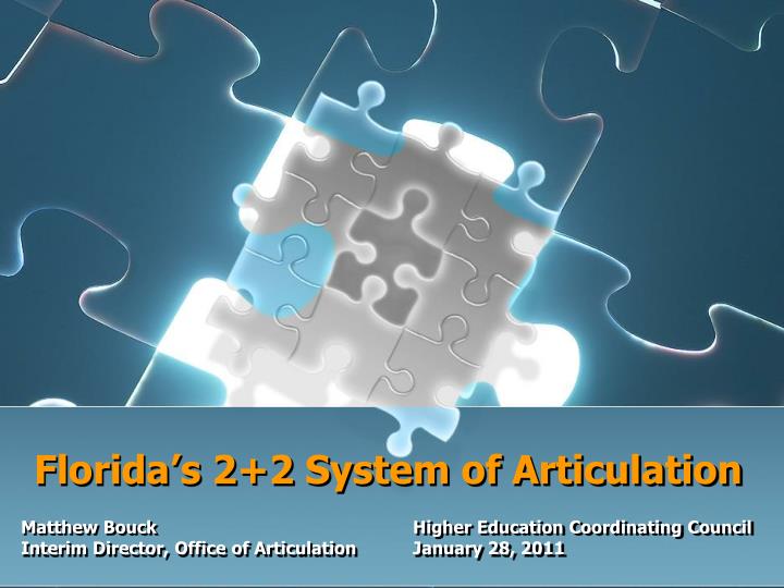 florida s 2 2 system of articulation