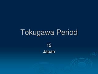 Tokugawa Period