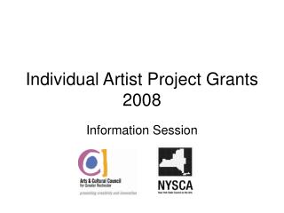 Individual Artist Project Grants 2008