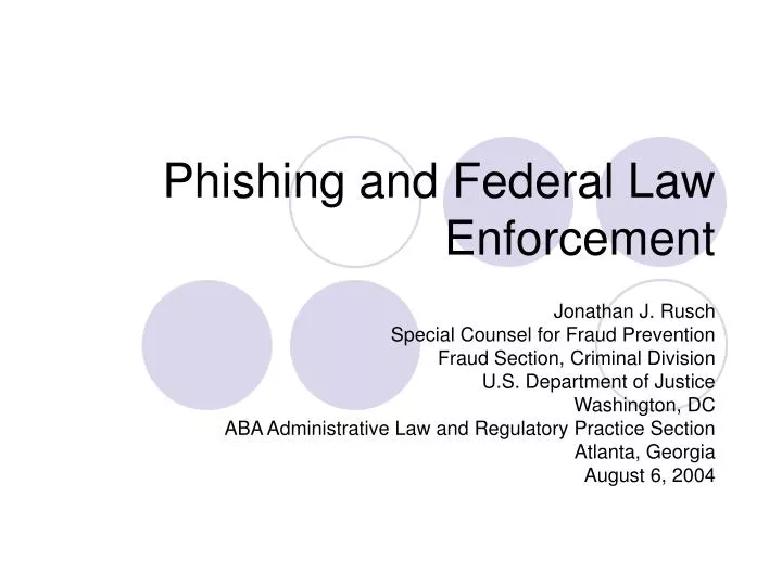 phishing and federal law enforcement