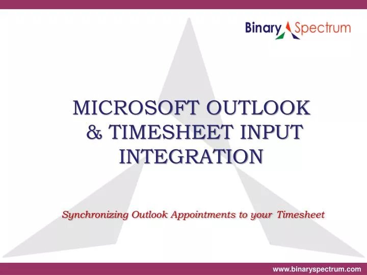 microsoft outlook timesheet input integration synchronizing outlook appointments to your timesheet