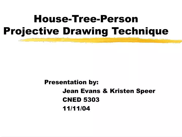 house tree person projective drawing technique