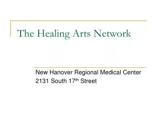 The Healing Arts Network