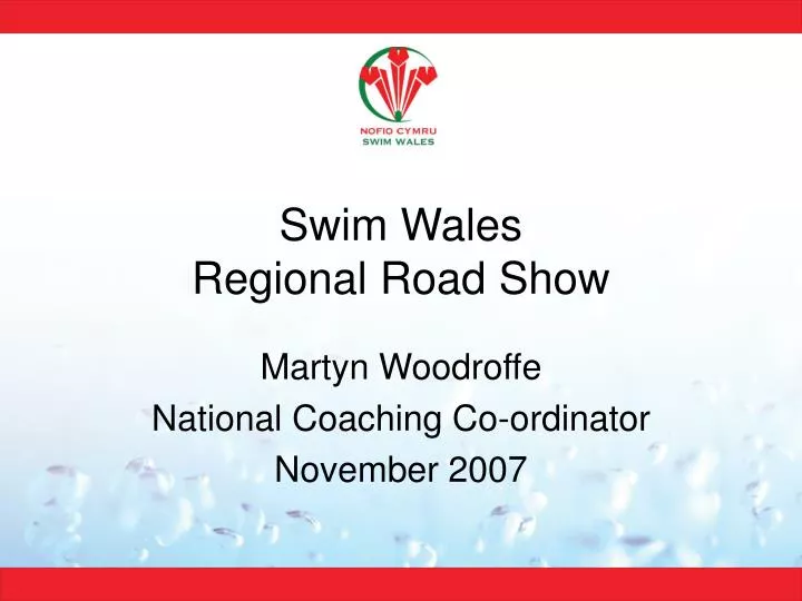 swim wales regional road show