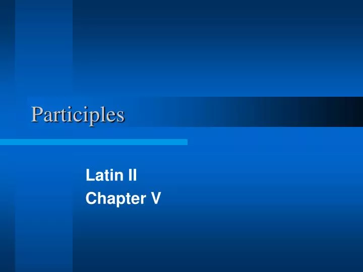 participles