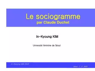 Le sociogramme par Claude Duchet
