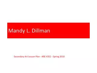 Mandy L. Dillman