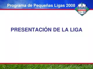 Programa de Pequeñas Ligas 2008