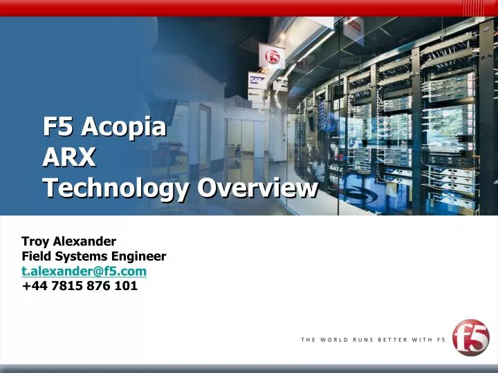 f5 acopia arx technology overview