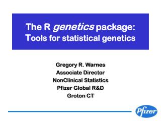 The R genetics package: T ools for statistical genetics