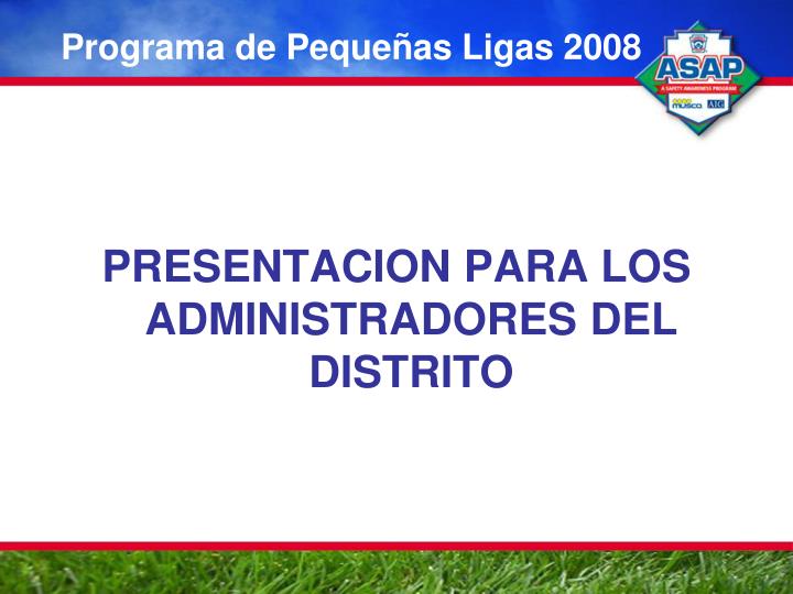 programa de peque as ligas 2008