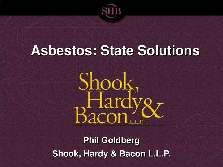 asbestos state solutions