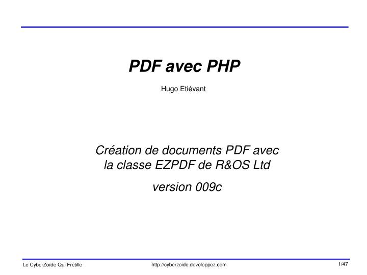 pdf avec php