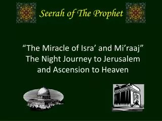 Seerah of The Prophet