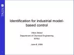 Identification for industrial model-based control - slide 1