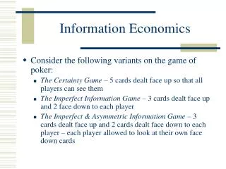 Information Economics