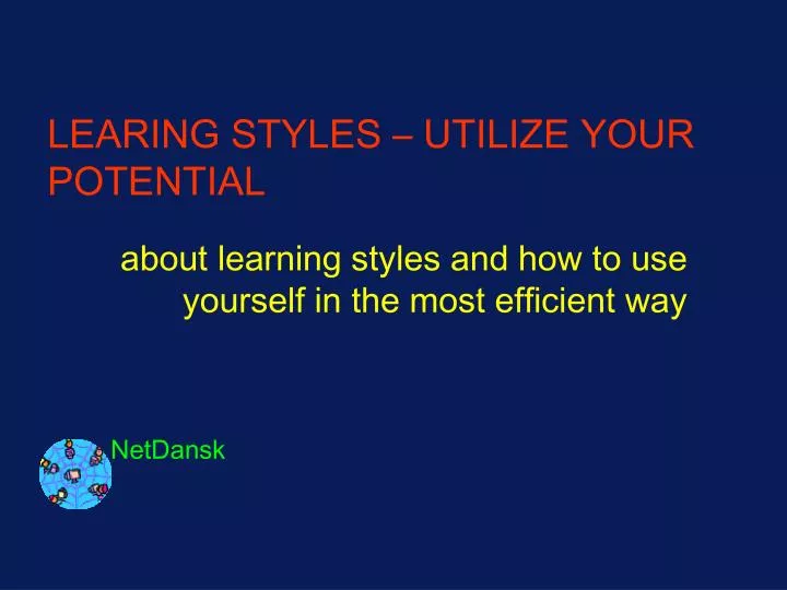 learing styles utilize your potential