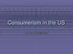 Consumerism in the US - slide 1