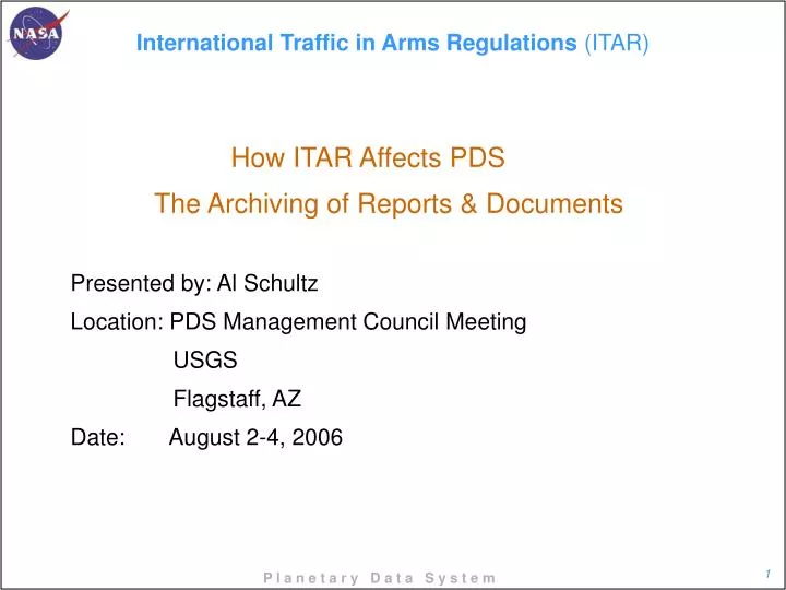 international traffic in arms regulations itar