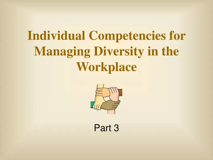 individual competencies for managing diversity in the workplace
