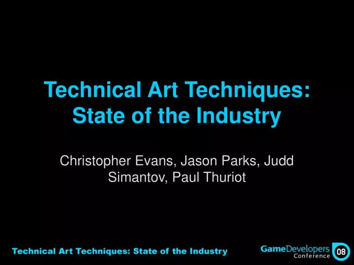 technical art techniques state of the industry