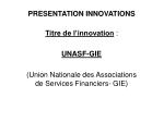 PRESENTATION INNOVATIONS - slide 1