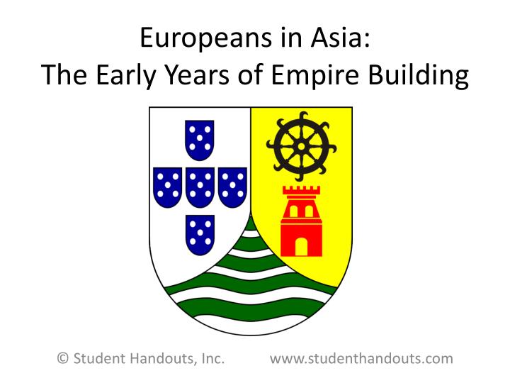 europeans in asia the early years of empire building