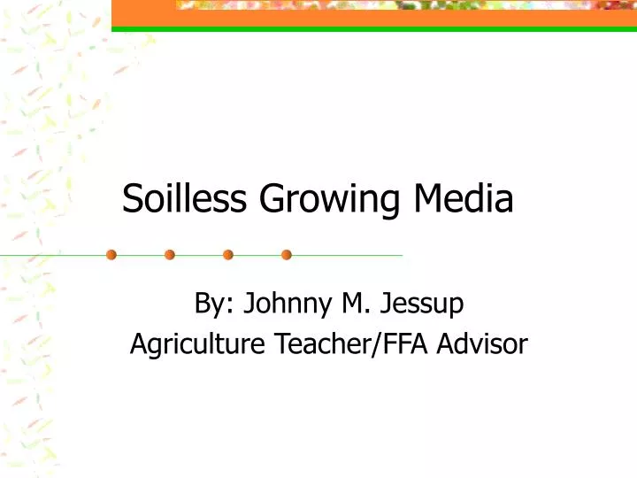 soilless growing media