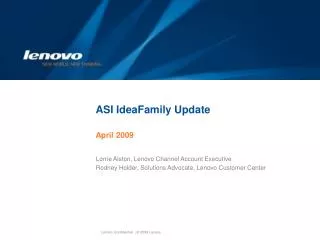 ASI IdeaFamily Update