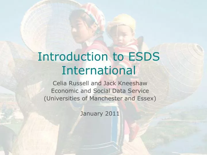 introduction to esds international