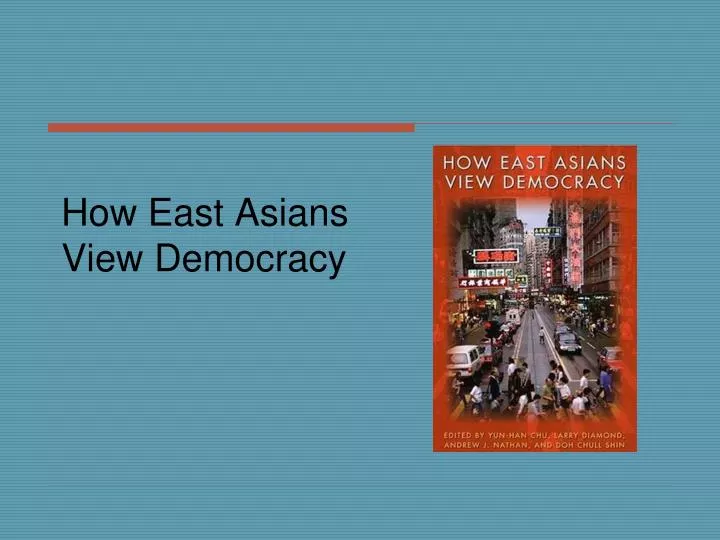 how east asians view democracy