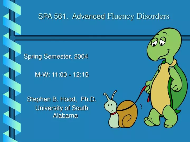 spa 561 advanced fluency disorders