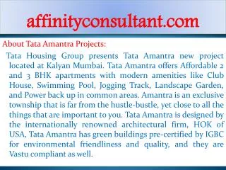 Kalyan Property Builder TATA Housing -91-9999684166 TATA New