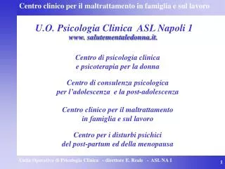 U.O. Psicologia Clinica ASL Napoli 1