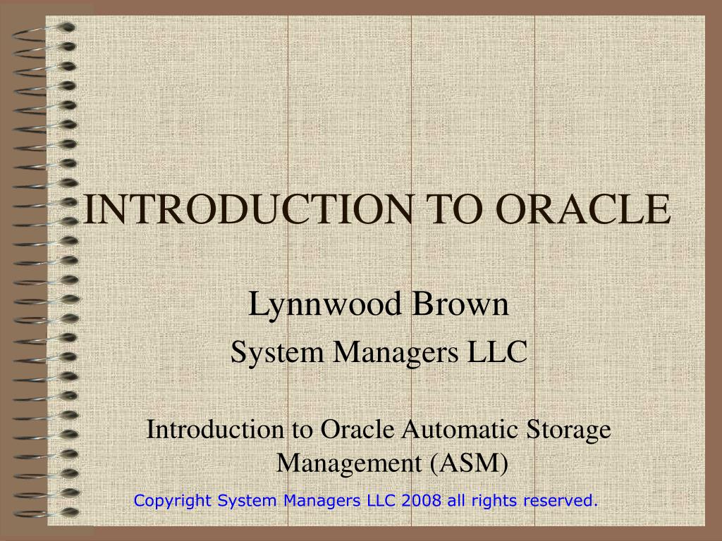 PPT - INTRODUCTION TO ORACLE PowerPoint Presentation, free download ...