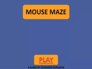 Mouse maze extreme