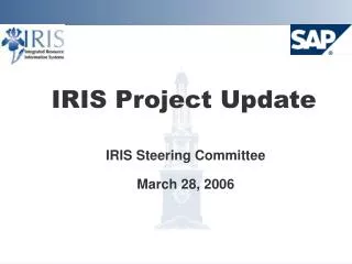 IRIS Project Update