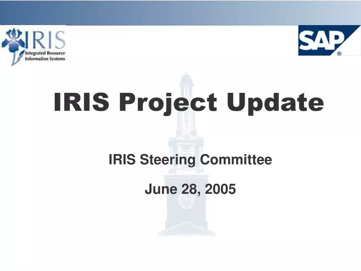 iris project update