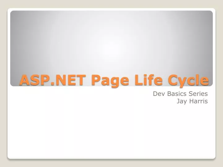 asp net page life cycle